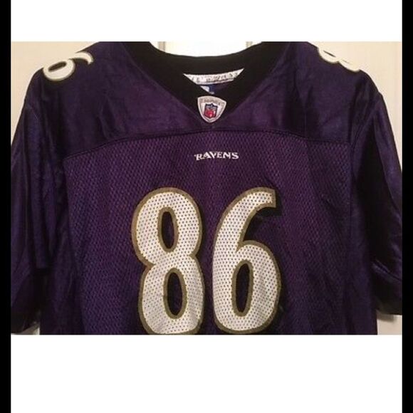 BALTIMORE RAVENS TODD HEAP SIZE YOUTH LARGE 14-16 REEBOK JERSEY - Picture 4 of 5